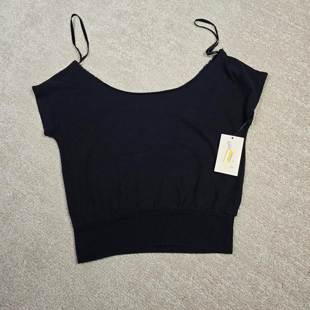 Universal Thread women's black off the shoulder crop top